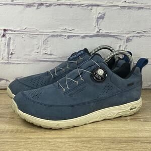 Icebug Ava Biosole Walking Shoes Women's Size 9 BOA Blue Leather Waterproof Grip